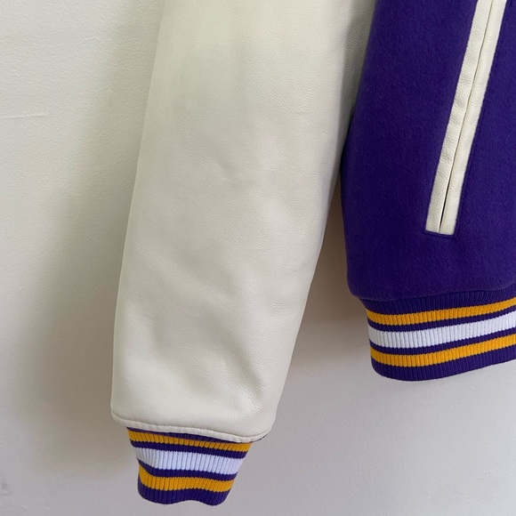 Purple and White Los Angeles Lakers Varsity Jacket - Picture 4 of 6